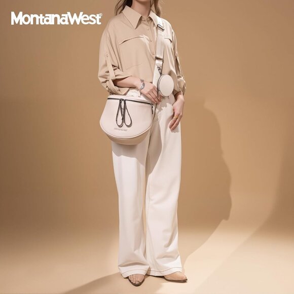 Large Crossbody Bag Women Adjustable Strap Zipper Closure Purse Gift - Picture 2 of 8